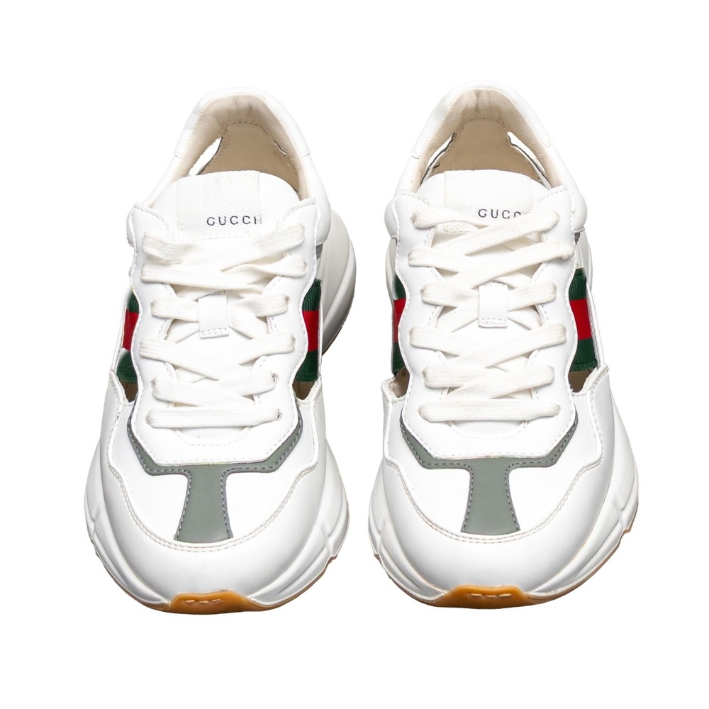 Authentic Gucci Rhyton Off The Grid Sneakers White Green Red Size EU 35 US 5 - Picture 5 of 14